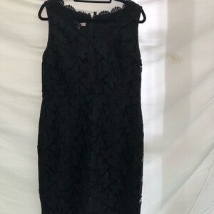Black lace RSVP by Talbots formal wear dress. Size 10.